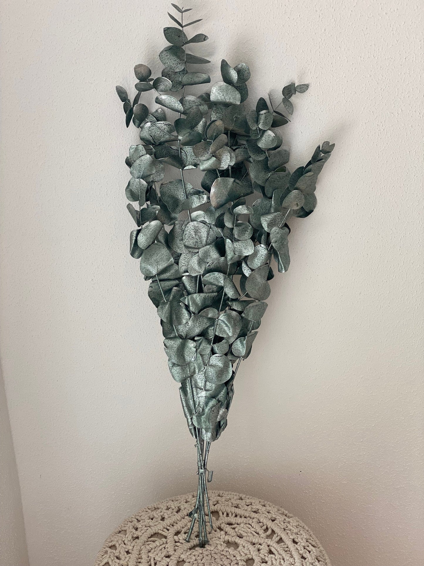 Eukalyptus Cinerea grün metallic, konservierter Eukalyptus, Trockenblumen glänzend grün/Silber, Winter