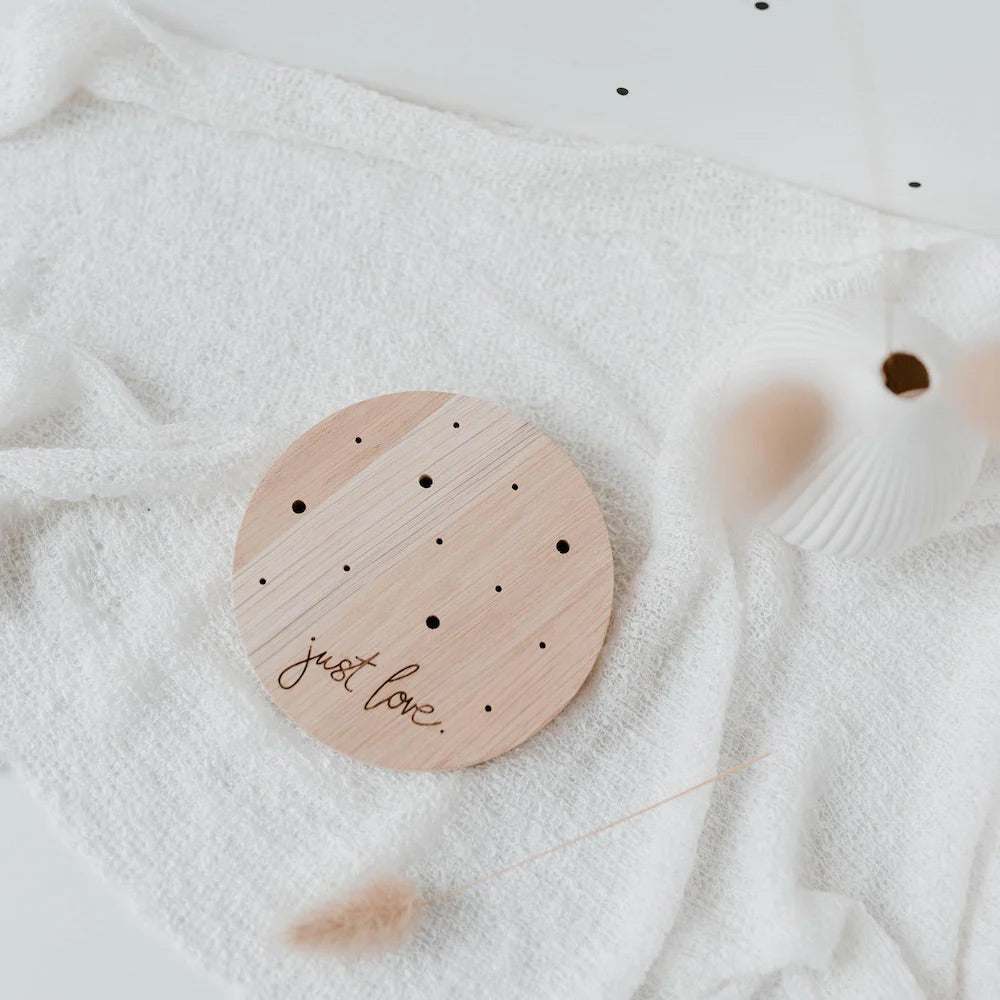 Flowerboard „just love“ Holzbrett mit Trockenblumen