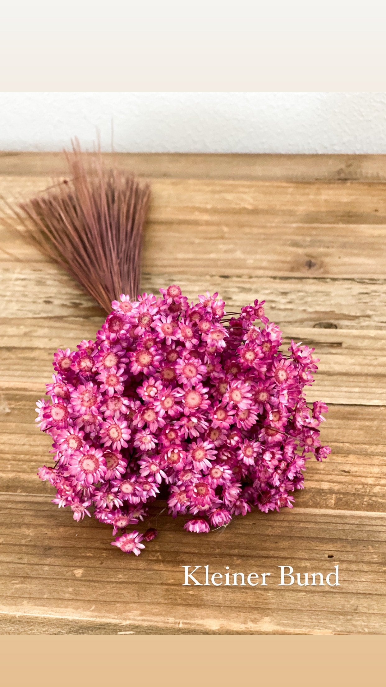 Glixia in Naturfarben, Rosa oder Lila - Marcela Trockenblumen, Trockenblumenstrauß im Boho Style