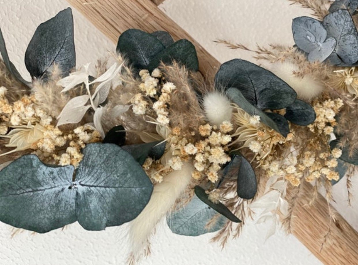 Eukalyptus Cinerea, konservierter Eukalyptus, Trockenblumen