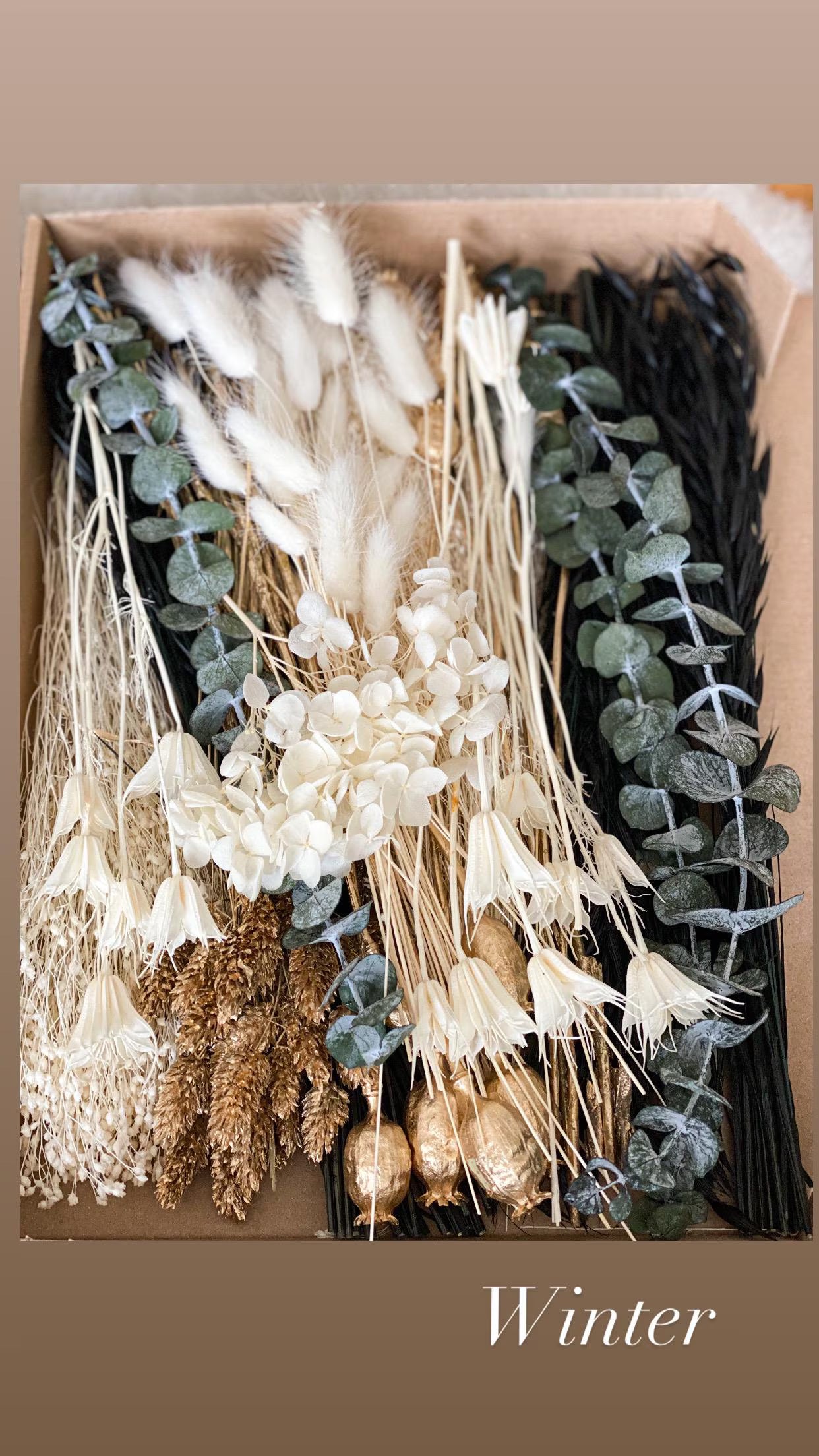 DIY Trockenblumen DIY-Set „Vier Jahreszeiten“in bunten und verschiedenen Farben, DIY-Trockenblumenstrauß, Trockenblumenkranz